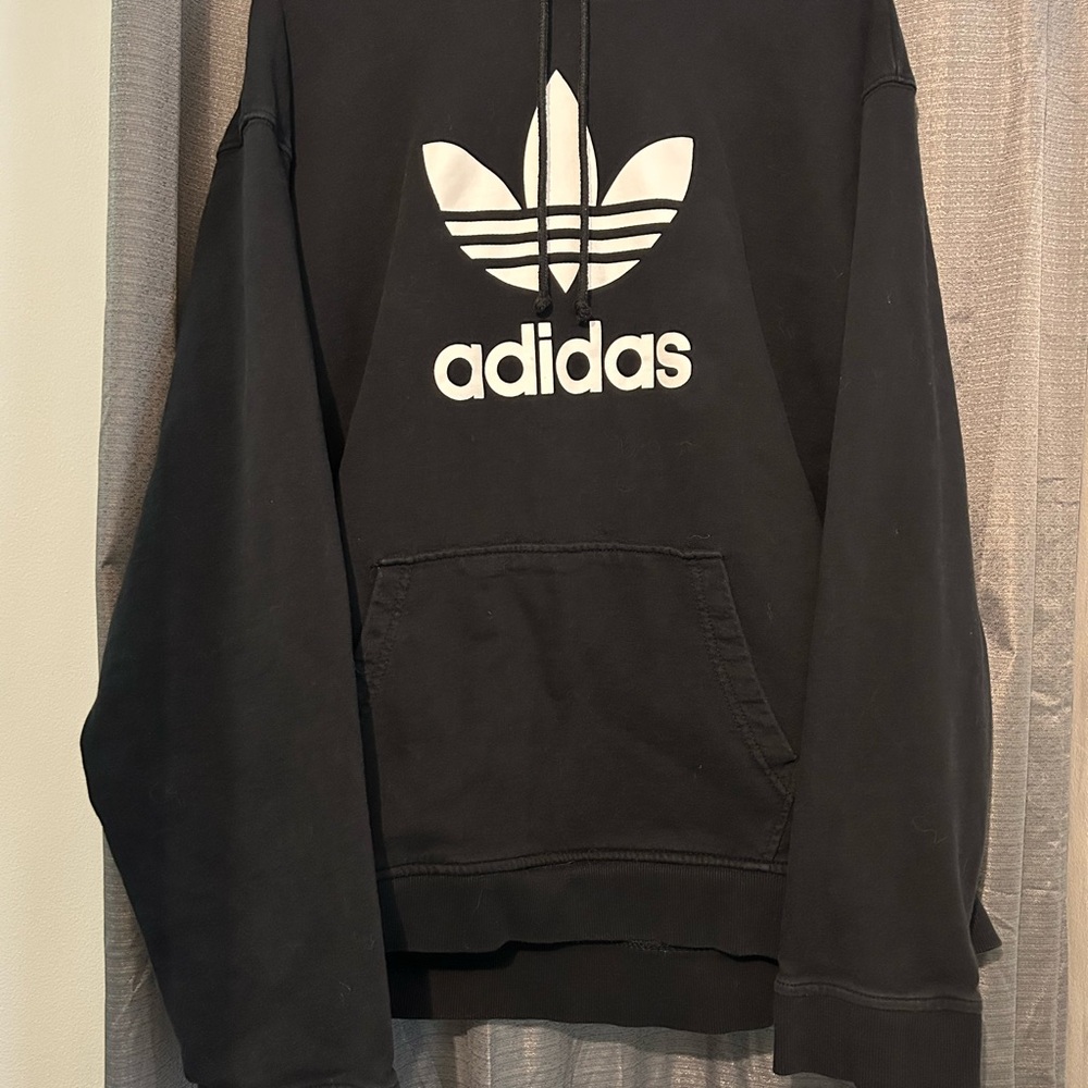 Adidas Men's Black Pullover Hoodie